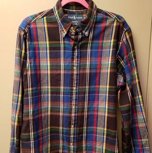Vintage Ralph Lauren Polo Plaid Colorway Shirt!